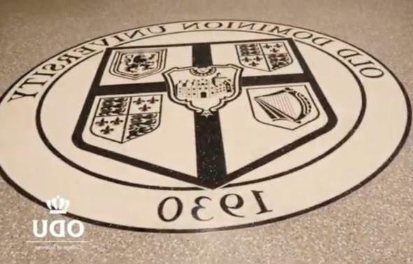 ODU seal on first floor of chemistry building