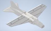 突出新机翼设计的CAD模型